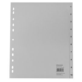 Soennecken Register 2132 DIN A4 1-10 volle Höhe Überbreite PP grau Produktbild