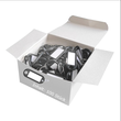 Schlüsselanhänger mit Ring und auswech- selbaren Etiketten 52x21x3mm schwarz Kunststoff Wedo 262.8018.01 (PACK=100 STÜCK) Produktbild Additional View 1 S