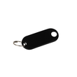 Schlüsselanhänger mit Ring und auswech- selbaren Etiketten 52x21x3mm schwarz Kunststoff Wedo 262.8018.01 (PACK=100 STÜCK) Produktbild Additional View 2 S