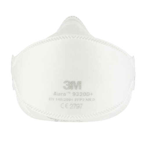 Mund- und Nasenmaske FFP2  9320D+ Aura ohne Ventil 3M 9320PRO5 (PACK=5 STÜCK) Produktbild
