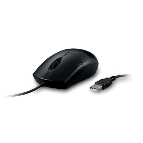 Optical Mouse Pro Fit abwaschbar schwarz Kensington K70315WW Produktbild Front View L