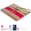 Notizbuch senseBook Flap by transoptype 20,5x28,5cm liniert mit Lederschnürung Lederfaserstoff 75010401 Produktbild Additional View 1 S