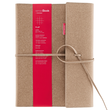 Notizbuch senseBook Flap by transoptype 20,5x28,5cm kariert mit Lederschnürung Lederfaserstoff 75010402 Produktbild