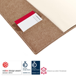Notizbuch senseBook Flap by transoptype 14x21cm kariert mit Lederschnürung Lederfaserstoff 75010502 Produktbild Additional View 5 S