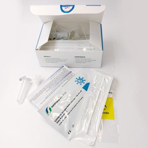 Corona Laientest Einzeltest / Nasal Safecare Biotech CE1434 /  AT006/22 Produktbild Additional View 1 L