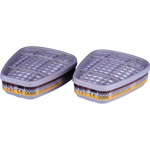 3M Gas- und Kombifilter 6057 8 St./Pack. (PACK=8 STÜCK) Produktbild Front View L