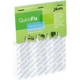 QuickFix Fingerverbände Refill 5509 Detectable Long 30 St./Pack. (PACK=30 STÜCK) Produktbild