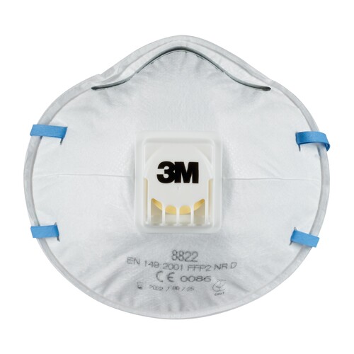 3M Maske 8822 FFP2 mit Ventil 10 St./Pack. (PACK=10 STÜCK) Produktbild Additional View 1 L