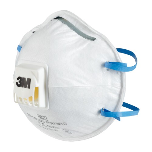 3M Maske 8822 FFP2 mit Ventil 10 St./Pack. (PACK=10 STÜCK) Produktbild Additional View 3 L