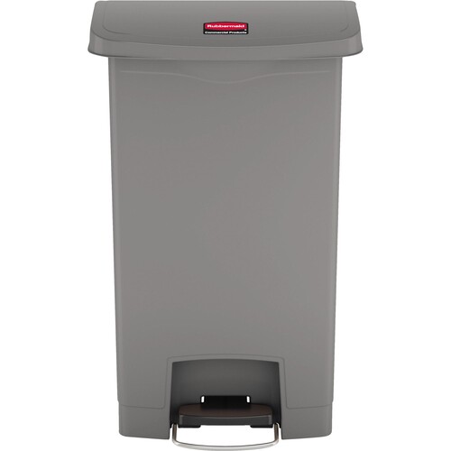 Rubbermaid Tretabfalleimer Slim Jim 1883602 Kunststoff 50l grau Produktbild Front View L