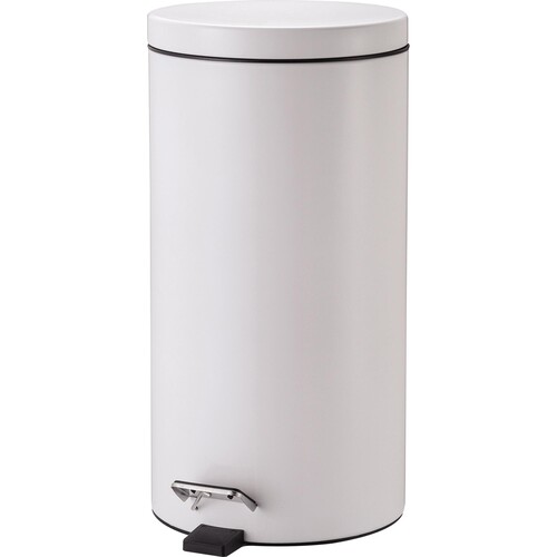 ZWINGO Tretabfalleimer Z2300305 20l Stahl rund weiß Produktbild Front View L