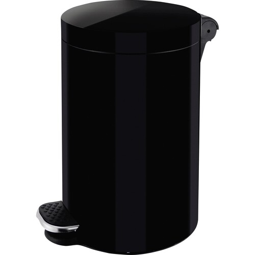 ZWINGO Tretabfalleimer Z2300395 20l Stahl rund schwarz Produktbild Front View L