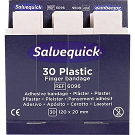 Salvequick Fingerverband 6096 wasserfest 30 St./Pack. (PACK=30 STÜCK) Produktbild