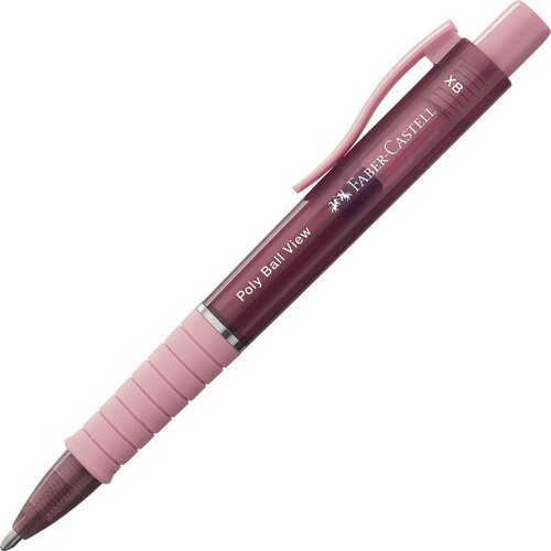 Kugelschreiber Poly Ball View rose shadow Faber Castell 145753 Produktbild Front View L