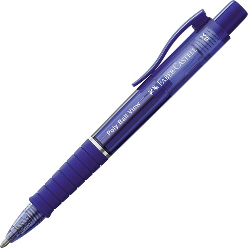 Kugelschreiber Poly Ball View admiral blue Faber Castell 145751 Produktbild Front View L