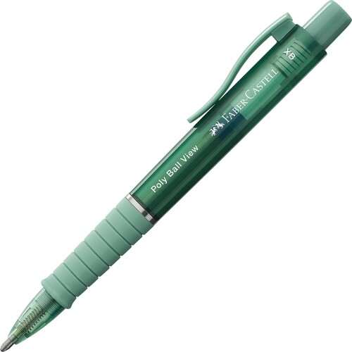 Kugelschreiber Poly Ball View green lily Faber Castell 145754 Produktbild Front View L