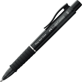 Kugelschreiber Poly Ball View black Faber Castell 145755 Produktbild