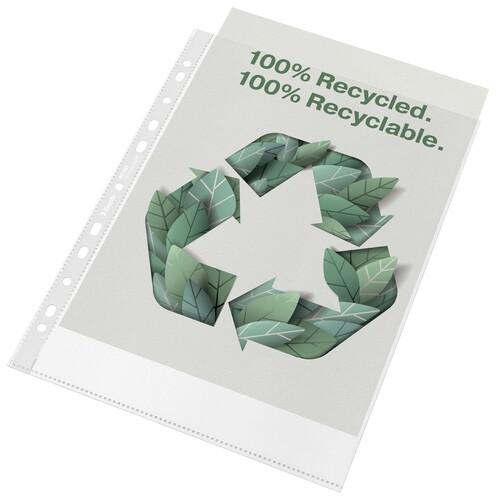 Esselte Prospekthülle 627493 DIN A4 PP 100% recycelt 100 St./Pack. (PACK=100 STÜCK) Produktbild Additional View 4 L