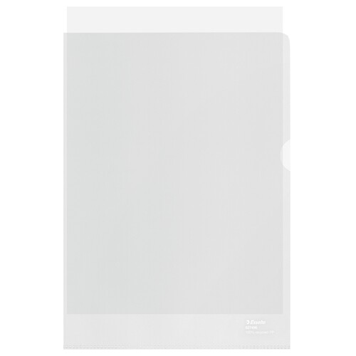 Esselte Sichthülle 627496 DIN A4 PP 100 St./Pack. 100% Recycelt (PACK=100 STÜCK) Produktbild Additional View 1 L