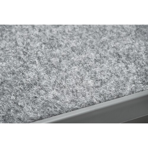 Fußstütze SmartFit SoleMate Pro Elite Triffläche 53x34x12cm grau Kensington K50345EU Produktbild Side View L
