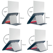 Laptopständer Ergo Cosy bis 17" höhenverstellbar grau Leitz 6426-00-89 Kunststoff Produktbild Additional View 4 S