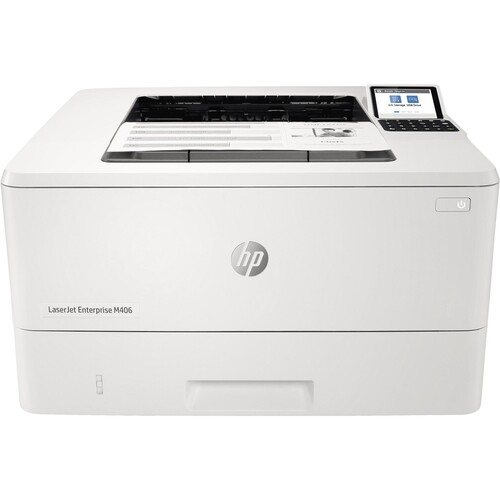 HP Farblaserdrucker LaserJet Enterprise M406dn 3PZ15A Produktbild Front View L