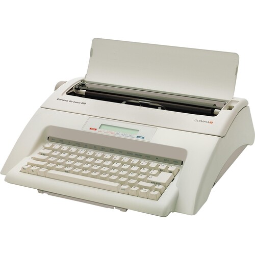 Schreibmaschine Carrera de Luxe MD LCD Display Olympia 25266100 Produktbild Front View L