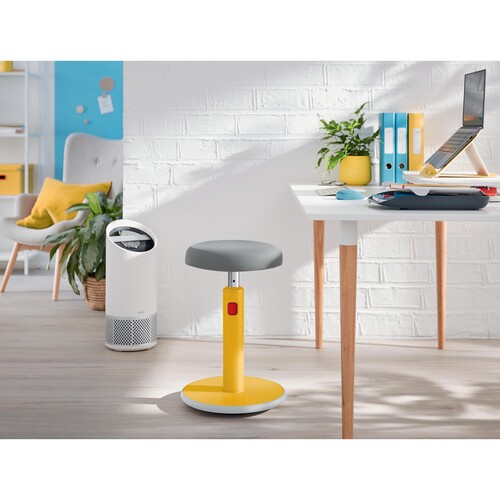 Sitz- und Stehhocker Ergo Cosy gelb höhenverstellbar Leitz 65180019 Produktbild Additional View 6 L