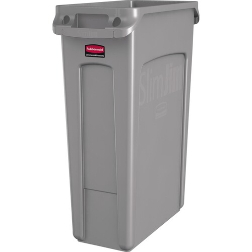 Rubbermaid Abfallbehälter Slim Jim FG354060GRAY 87l grau Produktbild Additional View 1 L