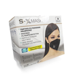 Mund- u. Nasenmaske FFP2/S-X MASKE schwarz CE2841 / EN149:2001+A1:2009 Produktbild Additional View 1 S
