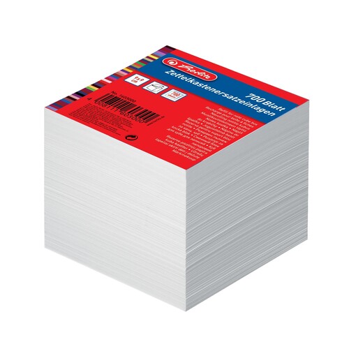 Zetteleinlagen ungeleimt 9x9cm 700Blatt weiß Papier BestStandard Produktbild Additional View 1 L