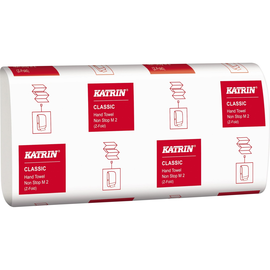 Handtuch Multifold Kurz-Z-Falz 2-lagig 24x24cm / Classic / weiß / Katrin 61570 (PACK=4000 STÜCK) Produktbild