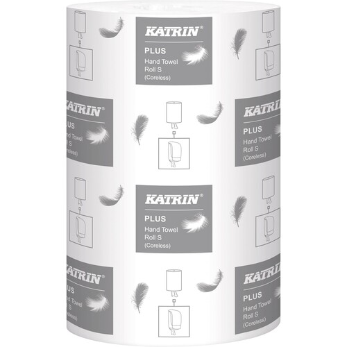 Katrin Handtuchrolle 64427 1lagig 20,5cmx100m 12 Rl./Pack. (PACK=12 ROLLEN) Produktbild Front View L