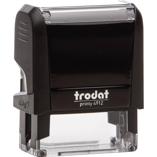 TRODAT Textstempel PRINTY 44085 Gutschein für die Stempelplatte max. 5 Zeilen 47x18mm, Kissen schwarz Produktbild Additional View 1 L