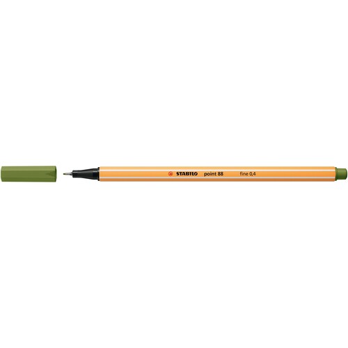 Fineliner Point 88 0,4mm moosgrün Stabilo 88/35 Produktbild