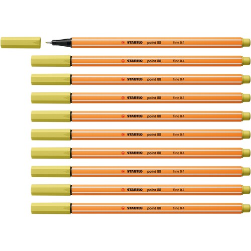 Fineliner Point 88 0,4mm senf Stabilo 88/67 Produktbild Additional View 2 L