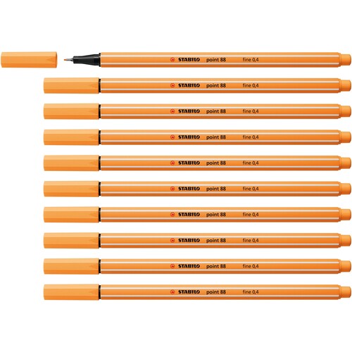 Fineliner Point 88 0,4mm papaya Stabilo 88/85 Produktbild Additional View 2 L