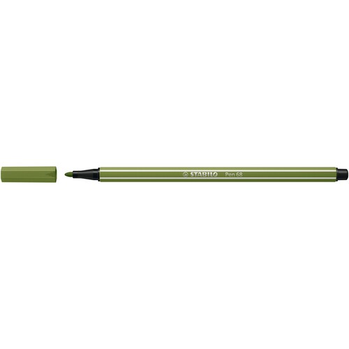 Fasermaler Pen 68 1mm Rundspitze moosgrün Stabilo 68/35 Produktbild