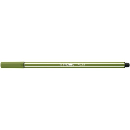 Fasermaler Pen 68 1mm Rundspitze moosgrün Stabilo 68/35 Produktbild Additional View 1 L