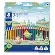 Farbstifte Noris Colour dreikant Kartonetui sortiert Staedtler 187C24 (ETUI=24 STÜCK) Produktbild