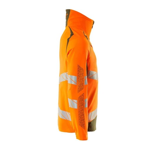 Jacke, ULTIMATE STRETCH Arbeitsjacke /  Gr. M, Hi-vis Orange/Moosgrün Produktbild Additional View 3 L