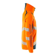 Jacke, ULTIMATE STRETCH Arbeitsjacke /  Gr. S, Hi-vis Orange/Dunkelpetroleum Produktbild Additional View 3 S