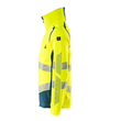 Jacke, ULTIMATE STRETCH Arbeitsjacke /  Gr. M, Hi-vis Gelb/Dunkelpetroleum Produktbild Additional View 1 S