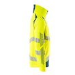 Jacke, ULTIMATE STRETCH Arbeitsjacke /  Gr. M, Hi-vis Gelb/Dunkelpetroleum Produktbild Additional View 3 S