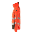 Jacke, ULTIMATE STRETCH Arbeitsjacke /  Gr. 4XL, Hi-vis Rot/Dunkelanthrazit Produktbild Additional View 1 S