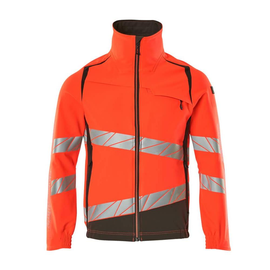 Jacke, ULTIMATE STRETCH Arbeitsjacke /  Gr. 5XL, Hi-vis Rot/Dunkelanthrazit Produktbild