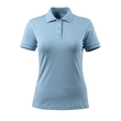 Grasse Damen Polo Shirt / Gr. L,  Hellblau Produktbild