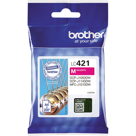 Tintenpatrone für Brother DCP-J1050/1140 200 Seiten magenta Brother LC421M Produktbild