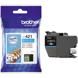Tintenpatrone für Brother DCP-J1050/1140 200 Seiten cyan Brother LC421C Produktbild