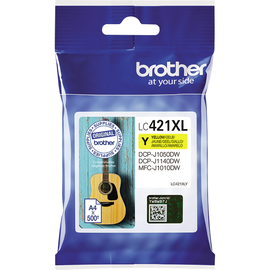 Tintenpatrone für Brother DCP-J1050/1140 500 Seiten yellow Brother LC421XLY Produktbild